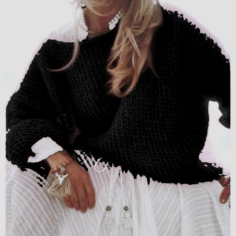 Женский свитер из имитации мохера, осенне-зимний вязаный топ, модный повседневный свитер, женская одежда