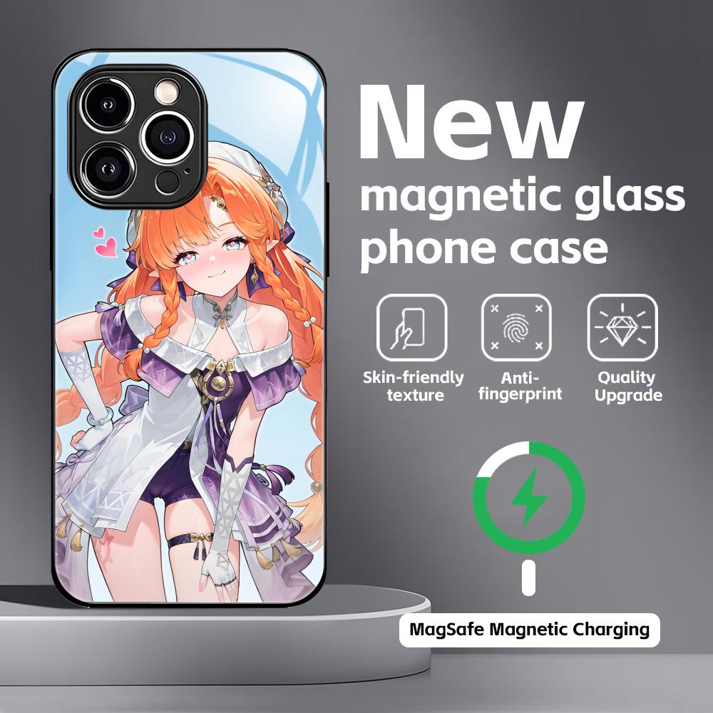 Wuthering Waves SIGRIKA Phone Case For iPhone17 16 15 14 13 12 11 X XR XS 8 Plus Mini Pro Max Glass Magnetic Case