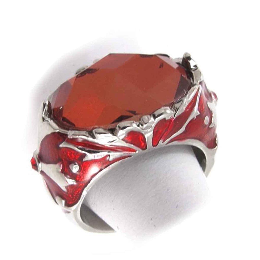 Дизайнерское кольцо 'Scarlett' красное