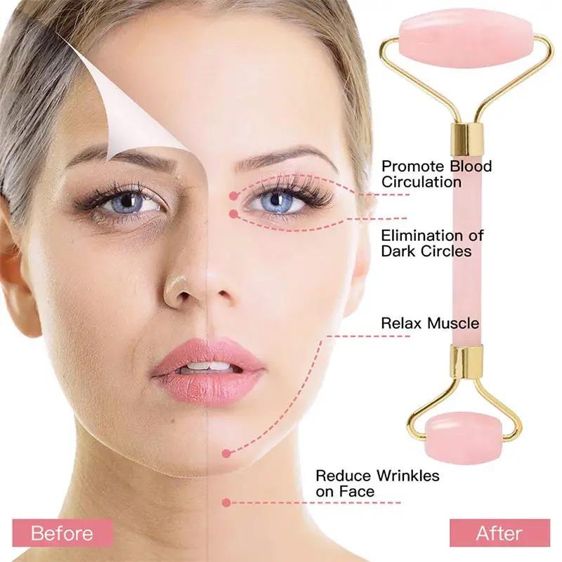 1pc/2pcs Guasha Scraper Facial Massager Gouache Scraper Face Massage Acupuncture Gua Sha Board Acupoint Eye Care SPA Detox Tool