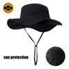 Мужская модная новая дышащая рыбацкая шляпа, женская уличная модная шляпа-ведро для путешествий, пешего туризма, охоты и рыбалки, нейлоновая панама с защитой от УФ-излучения