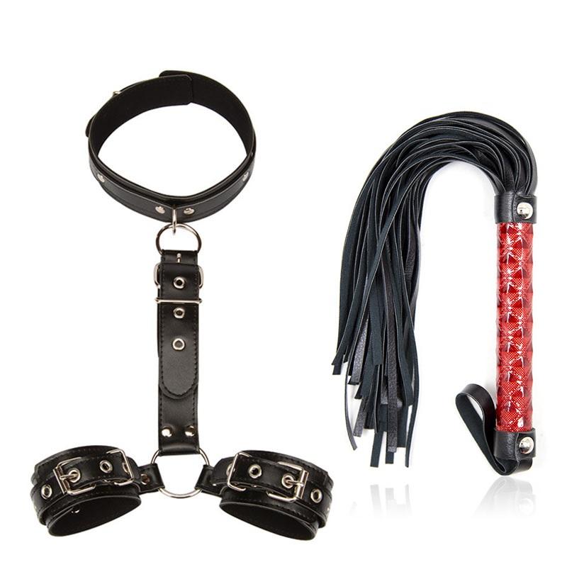 SMLOVE эротические секс-игрушки для пар, женские сексуальные БДСМ-связывание, наручники, шейный воротник, кнут для взрослых, игрушки, рабский секс