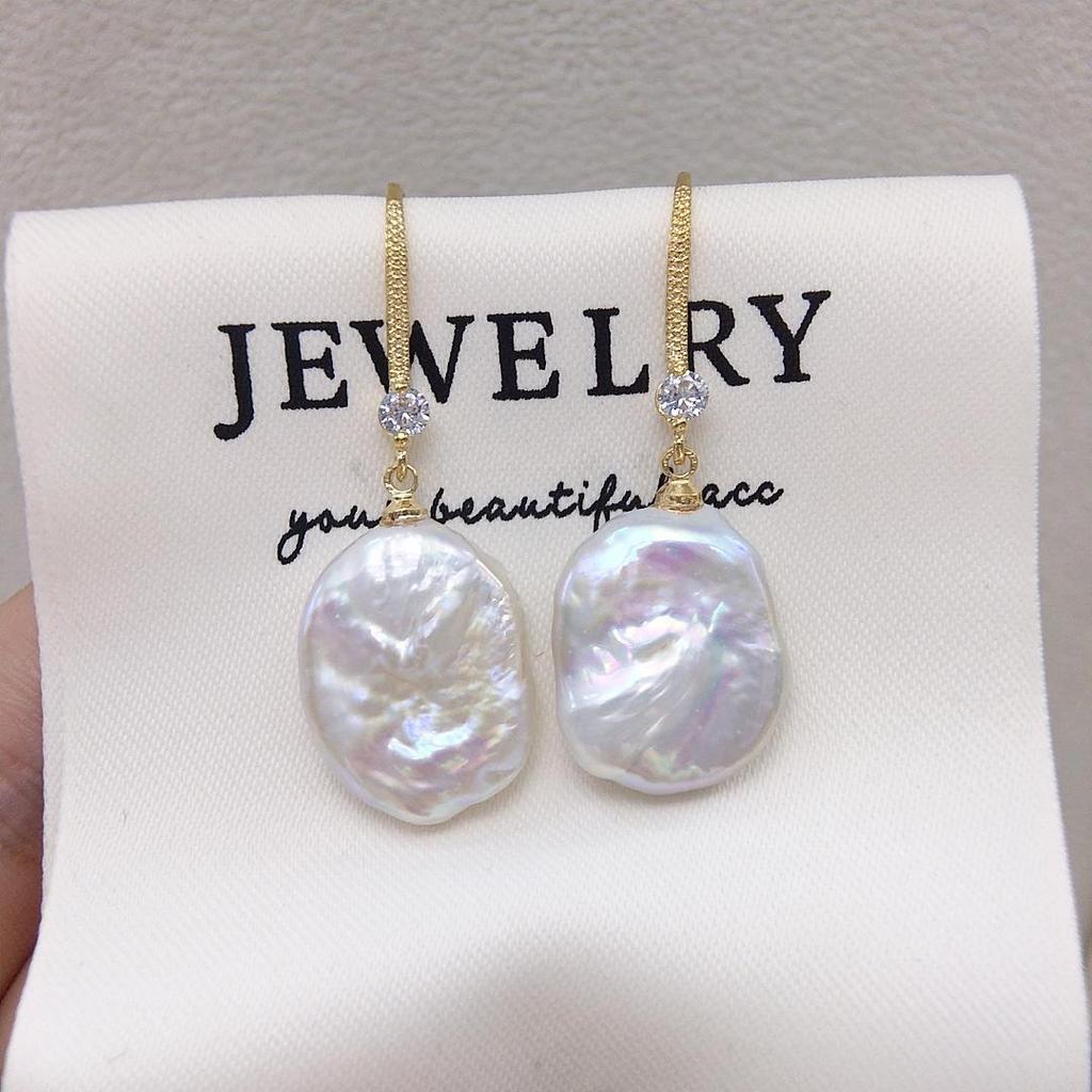 Серьги из пресноводного жемчуга в стиле барокко - Простой и элегантный дизайн