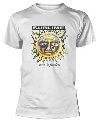 Белая футболка унисекс Sublime Freedom плотностью 40 унций