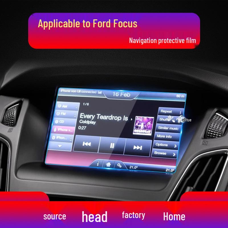 Защитная пленка для экрана навигации Ford Focus 2022: Закаленное стекло для консоли и приборной панели ACTIVE