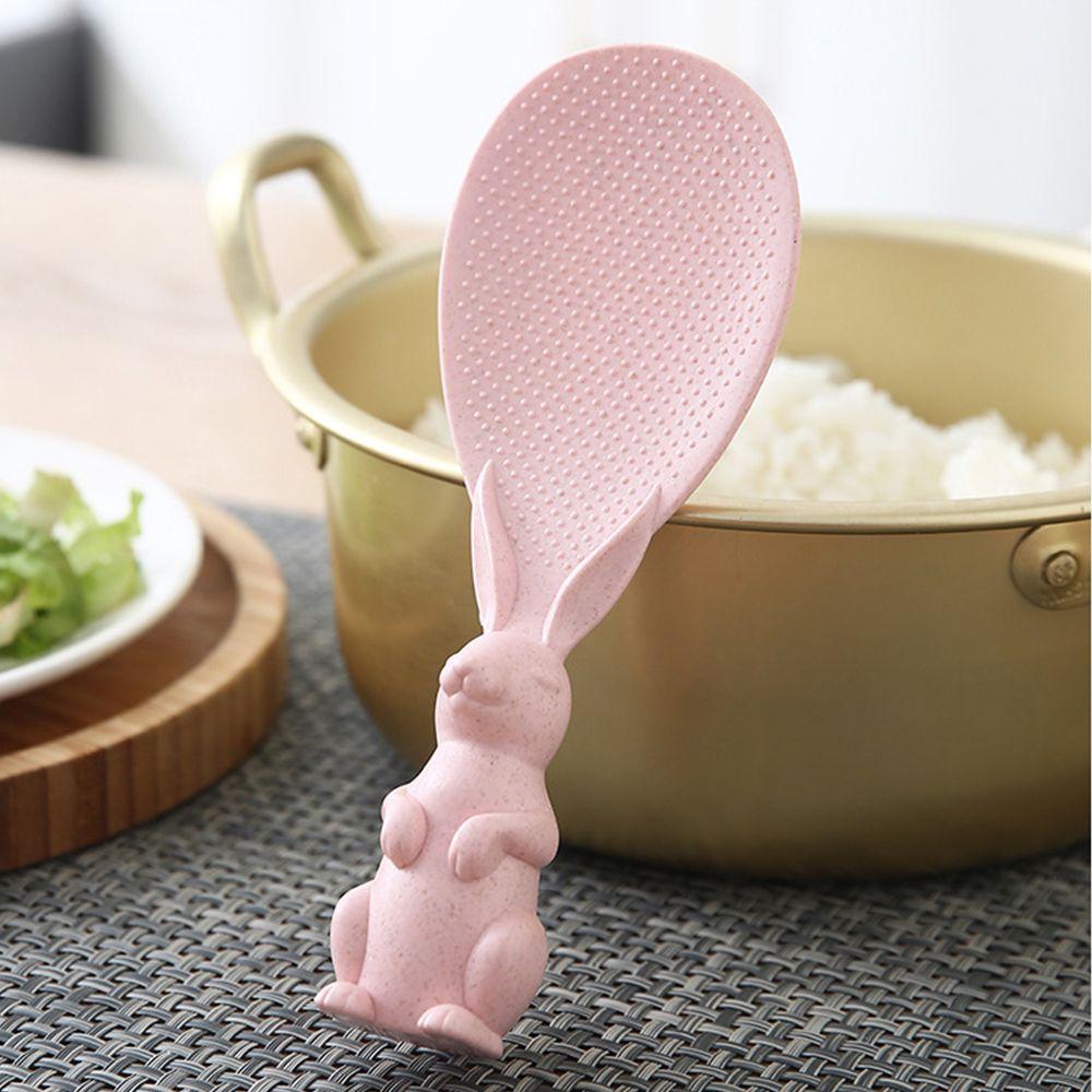 Cute Cooking Tools Wheat Straw Kitchen Accessories Rice Cooker Supplies Rice Shovel Non-stick Spoon