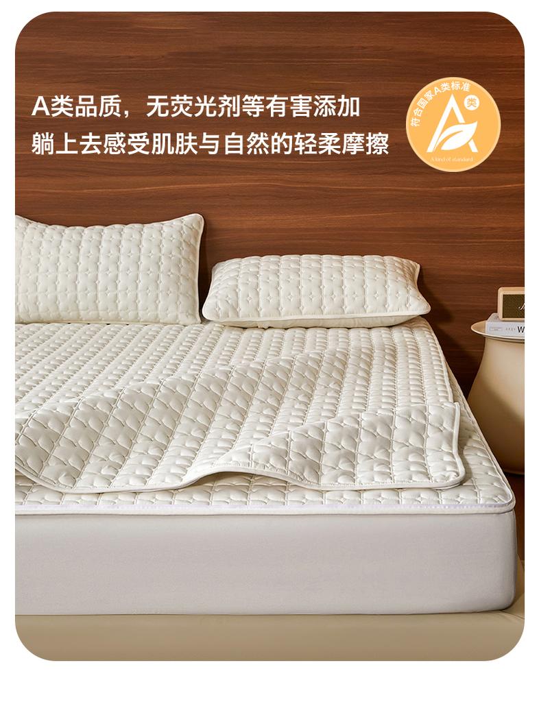Double sided 2-in-1 removable washable A-class cotton padded bed sheet, fully enclosed bed cover, Simmons mattress protective cover