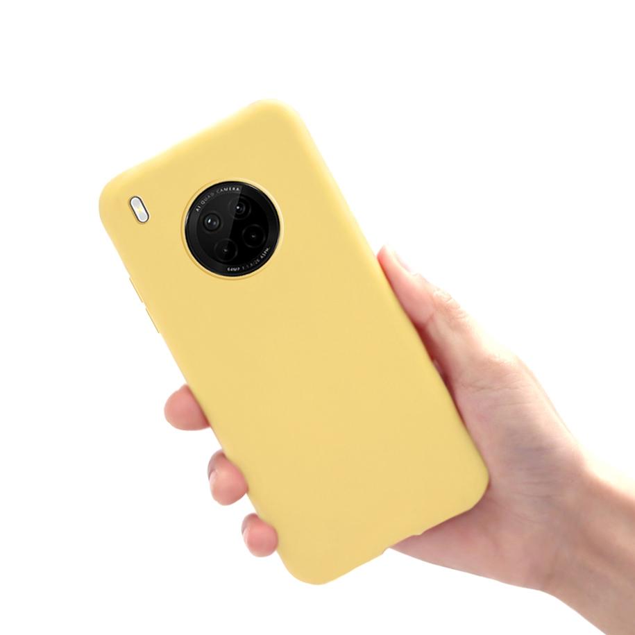 Простой силиконовый чехол яркого цвета для Huawei Y9A 2020 Чехол FRL-22 FRL-23 HuaweiY9a Чехол для мобильного телефона на Huawei Y9A Y 9A Мягкий чехол