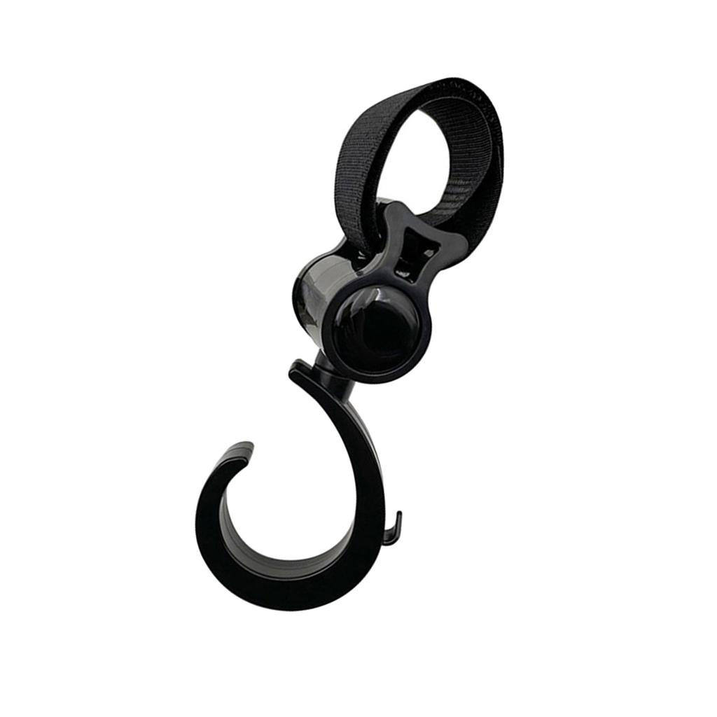 Крючок для детской коляски, для подвешивания сумок с подгузниками, продуктов и многого другого, вращающийся на 360 градусов органайзер для детской тележки, вешалка для коляски, декор