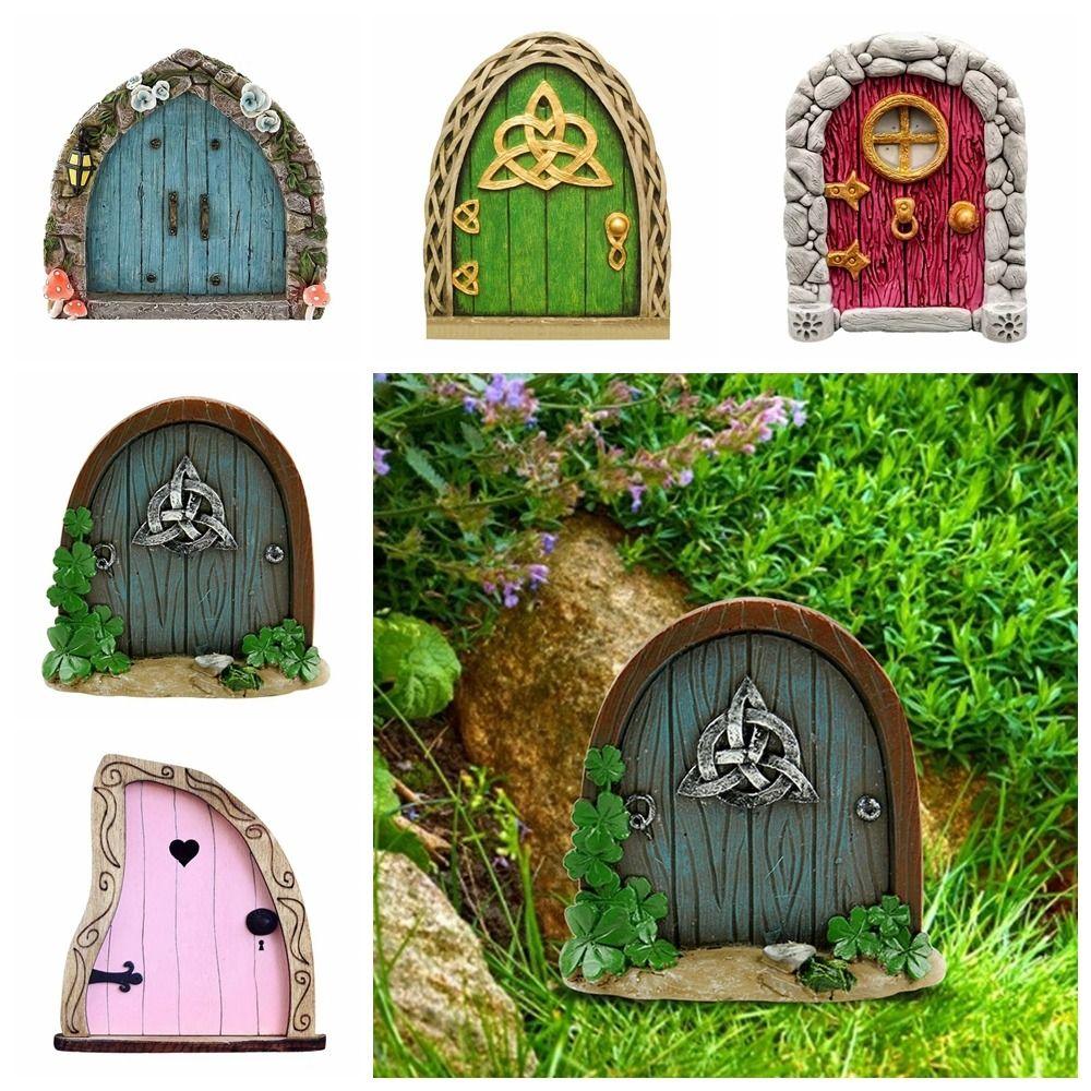 Wooden Elven Gate Miniatures Fairy Gate Fairy Doll Gate Funny Tree Decor