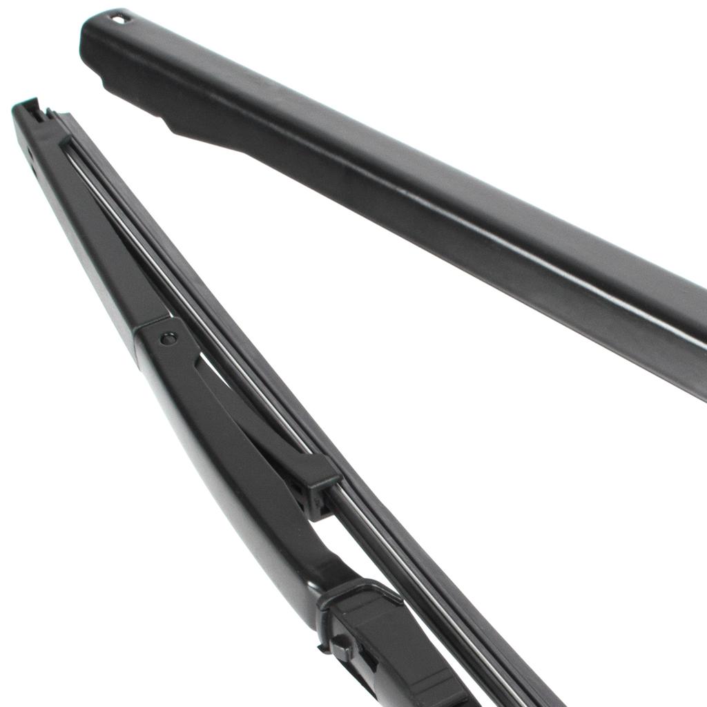 Fiat Doblo 2001- rear wiper arm + blade METAL version with FLAP