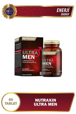 Nutraxin Ultra Men 60 таблеток - L-аргинин, женьшень, имбирь, Tribulus Terrestris, корица
