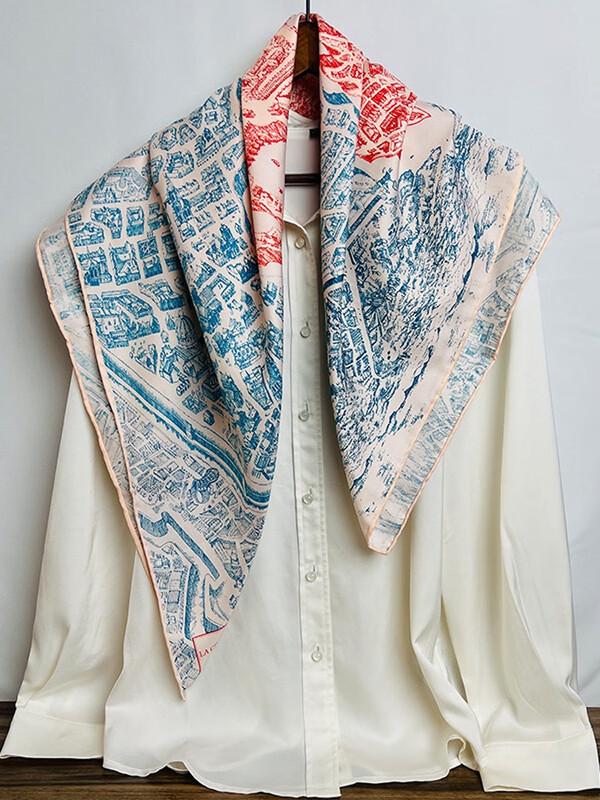 SIYUTANG Jungle Mystery Twill Silk Scarf