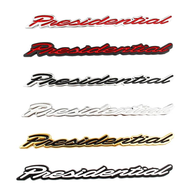 Pneoidential logo emblem car stickers for Lincoln aviator modified accessories 3.0t V6 AWD President rear trunk label decorate tr1