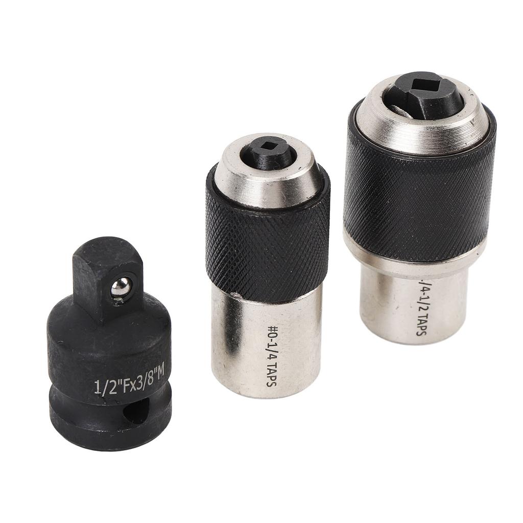 Набор торцевых головок для метчиков 3 шт. 38 Привод с 614 дюйма 1412 дюйма Регулируемые губки Инструмент-экстрактор с адаптером