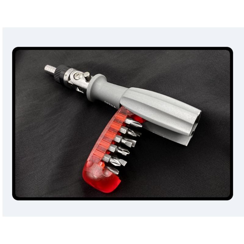 10 In 1 Magnetic Ratchet Screwdriver Kit Multi Bits All In One Portable Repair Tool For Electronic Device Maintenance