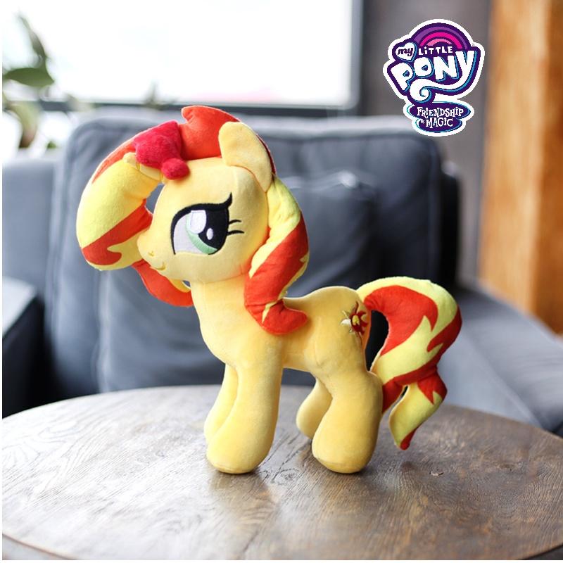 Gorgeous Rainbow My Little Pony Plush Unicorn Doll Huggable Companion For Girls