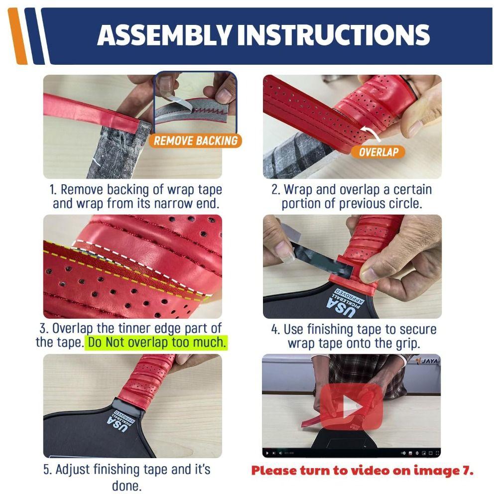 1 Pack Perforated Pickleball Overgrip Anti Slip Tennis Racket Grip Tape