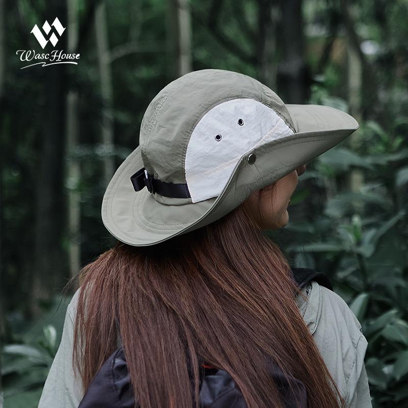 Color Matching Bucket Hat Sun Protection Sun Hat Men and Women Summer Hiking Camping Quick Drying Mountaineering Hat Travel Leisure Basin Hat