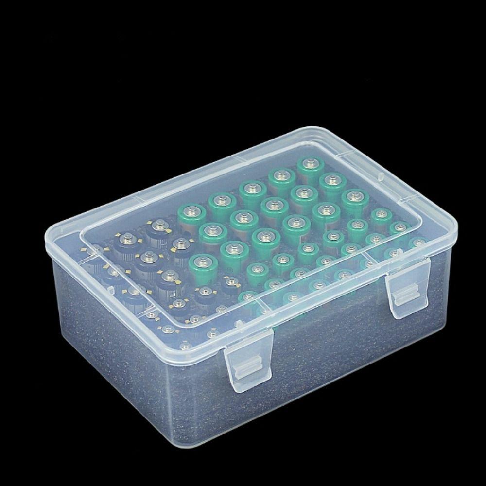 Moisture-proof Battery Storage Organizer Holder Shockproof Holds 54 AA AAA Batteries Battery Box Case Garage Container Portable
