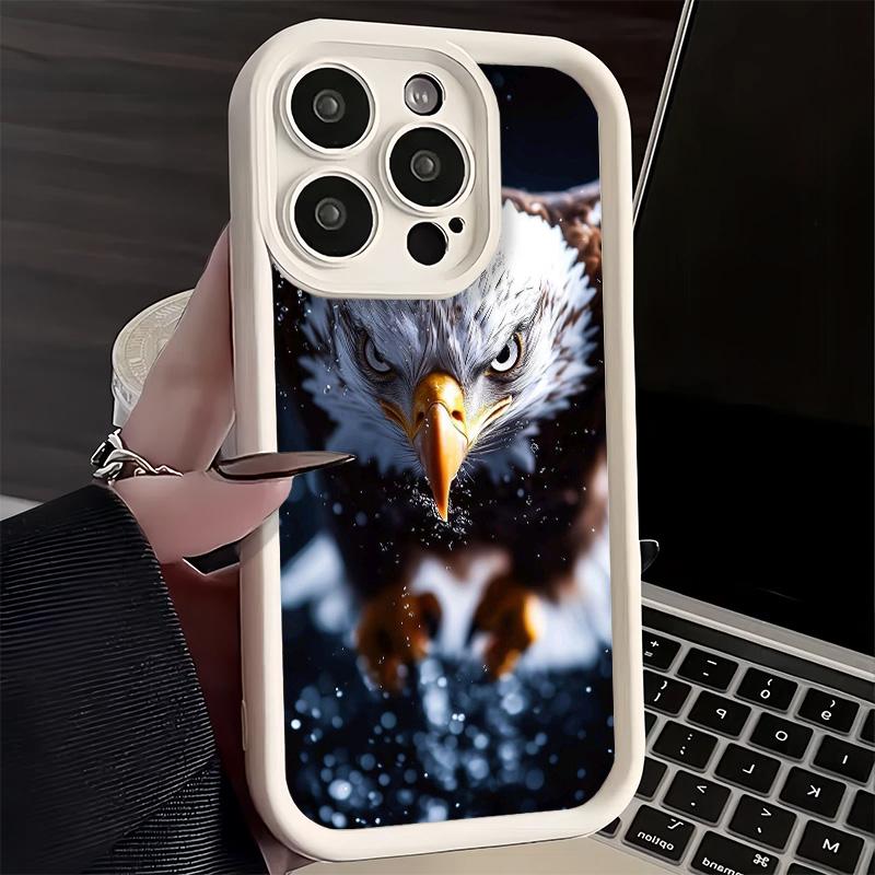 Крутой чехол для телефона с Белоголовым орлом для iPhone 16 17 Air 16E 15 Pro Max 14 Plus 13 12 Mini Capa Мягкий силиконовый Funda