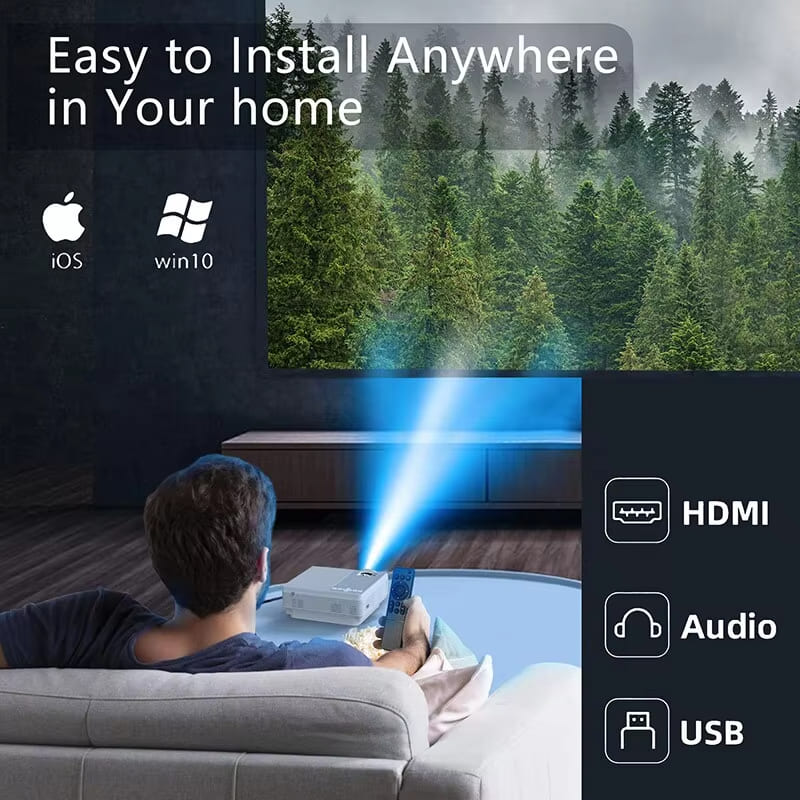 Новый L36P проектор Full HD 1080P 4K Wifi Mini LED портативный проектор 2.4G 5G домашний кинотеатр для смартфона видео домашний офис кемпинг