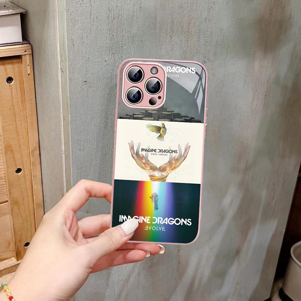 Imagine Dragons Phone Case Tempered Glass For iphone 14 13 12 11 Pro Mini XS MAX 14Plus X XS XR Fundas