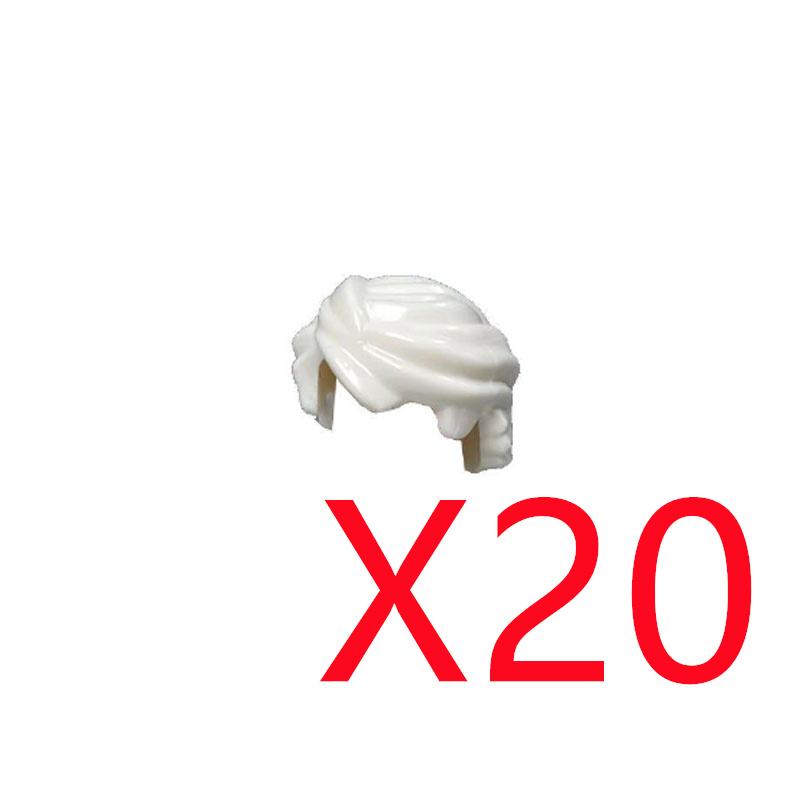 MOC Городские строительные блоки Части тела фигурок Креативные аксессуары Длинные волосы Коричневые Черные Золотые Мини-кирпичики Совместимая игрушка Подарок k030