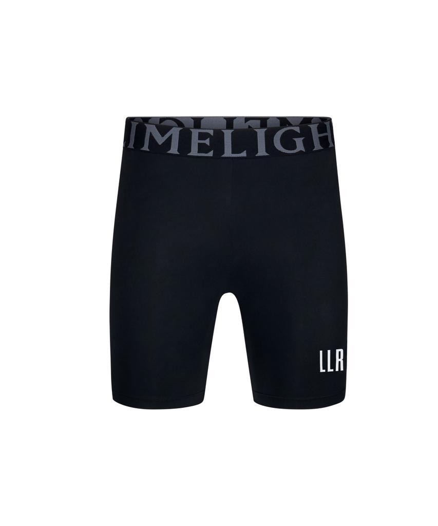 LIMELIGHT APPAREL Мужские компрессионные шорты с логотипом Llr (Черно-белый)
