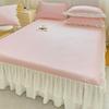 JingJingRS Summer Ice Silk Fitted Sheet Mat