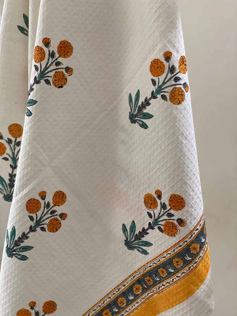 Blockprint Soft Cotton Towel (60-30 Inches)