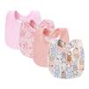 4Pcs Cotton Baby Bib Double Layers Bibs Set High Quality Saliva Towels Infant Accessories
