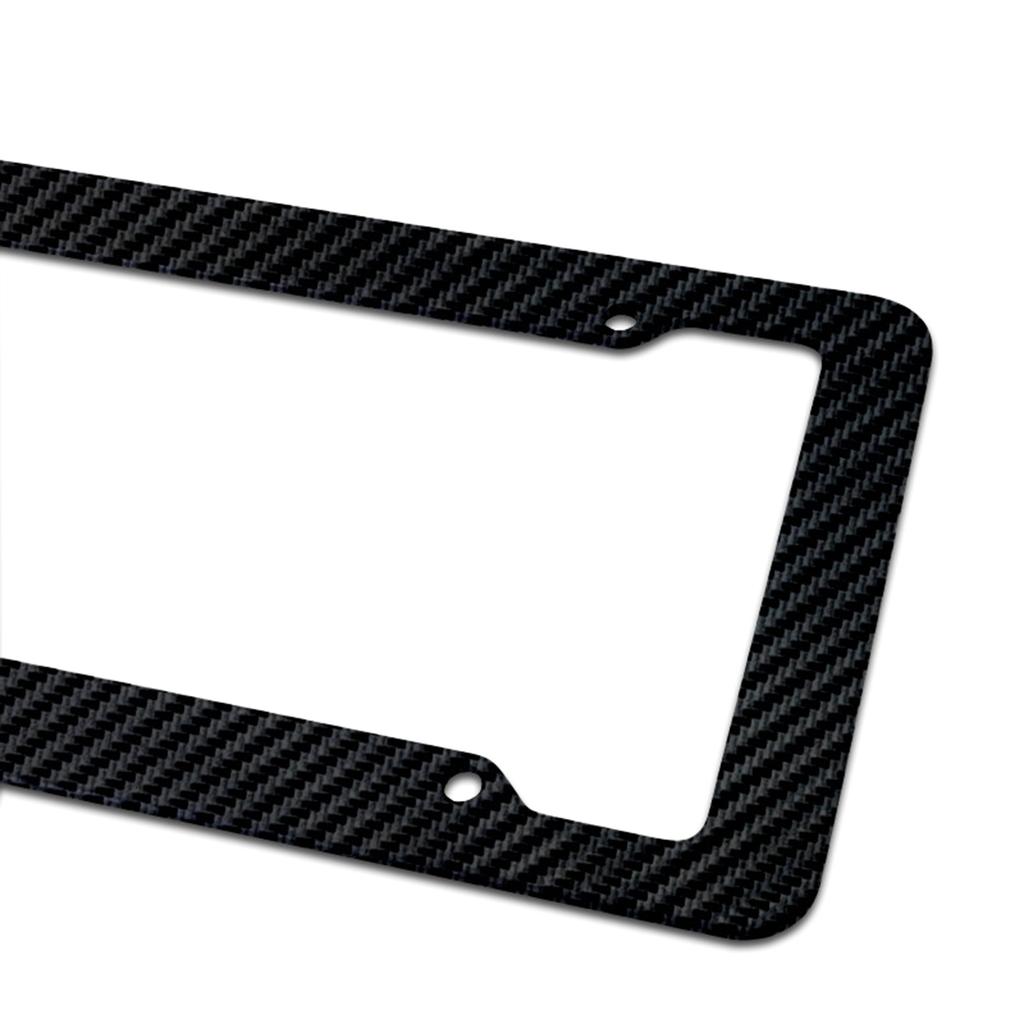 Carbon Fiber License Plate Frame, Carbon Fiber Holder, Car Tag Cover Universal License Plate Frames for Car Truck