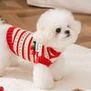 New Autumn and Winter Dog Clothes Hollow Knitted Three-dimensional Cherry Pet Sweater Winter Thickened Warm Dog Clothes