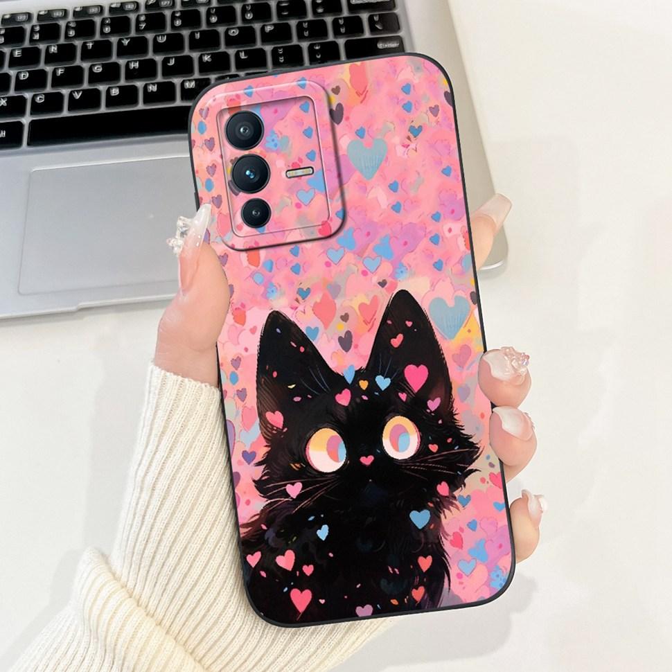 Fashion Panda Cover For Vivo V23 5G Case V2130 V2303 Soft Silicone TPU Fundas Phone Cases For Vivo V 23 V23 5G Back Cover Bumper