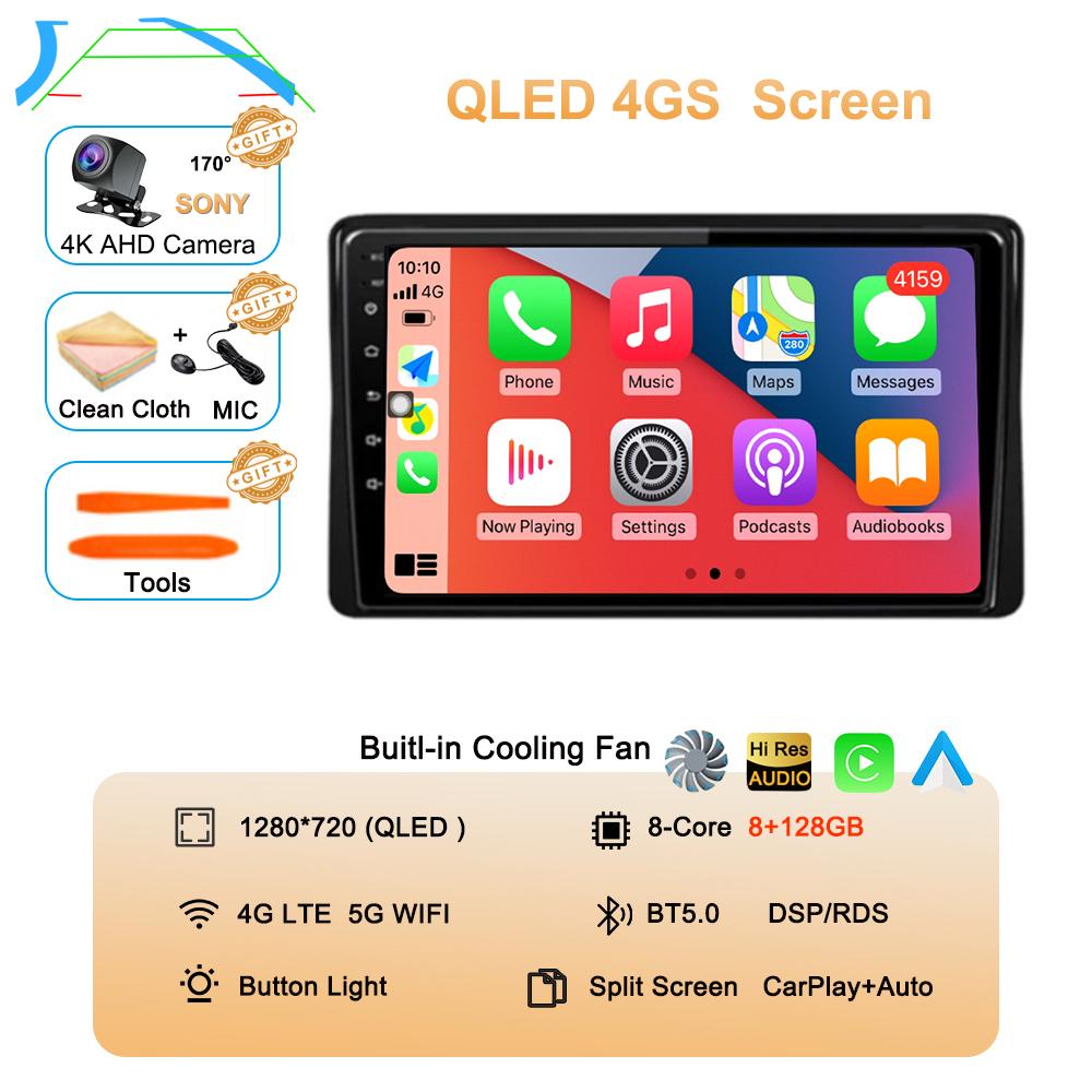 Android 14 Carplay автомобильное радио для Renault Duster HM 2 II 2020-2021 Arkana 1 I 2019-2021 Мультимедийный видеоплеер Навигация GPS 4G