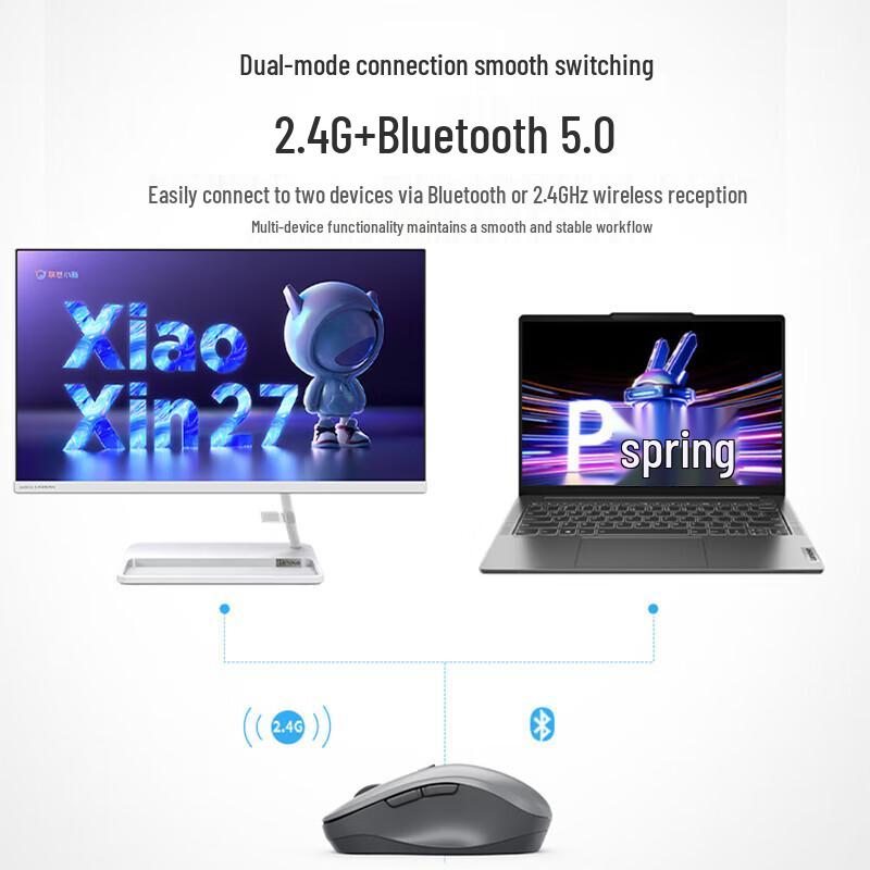 Lenovo Xiaoxin M1 Dual-Mode Wireless Bluetooth Mouse