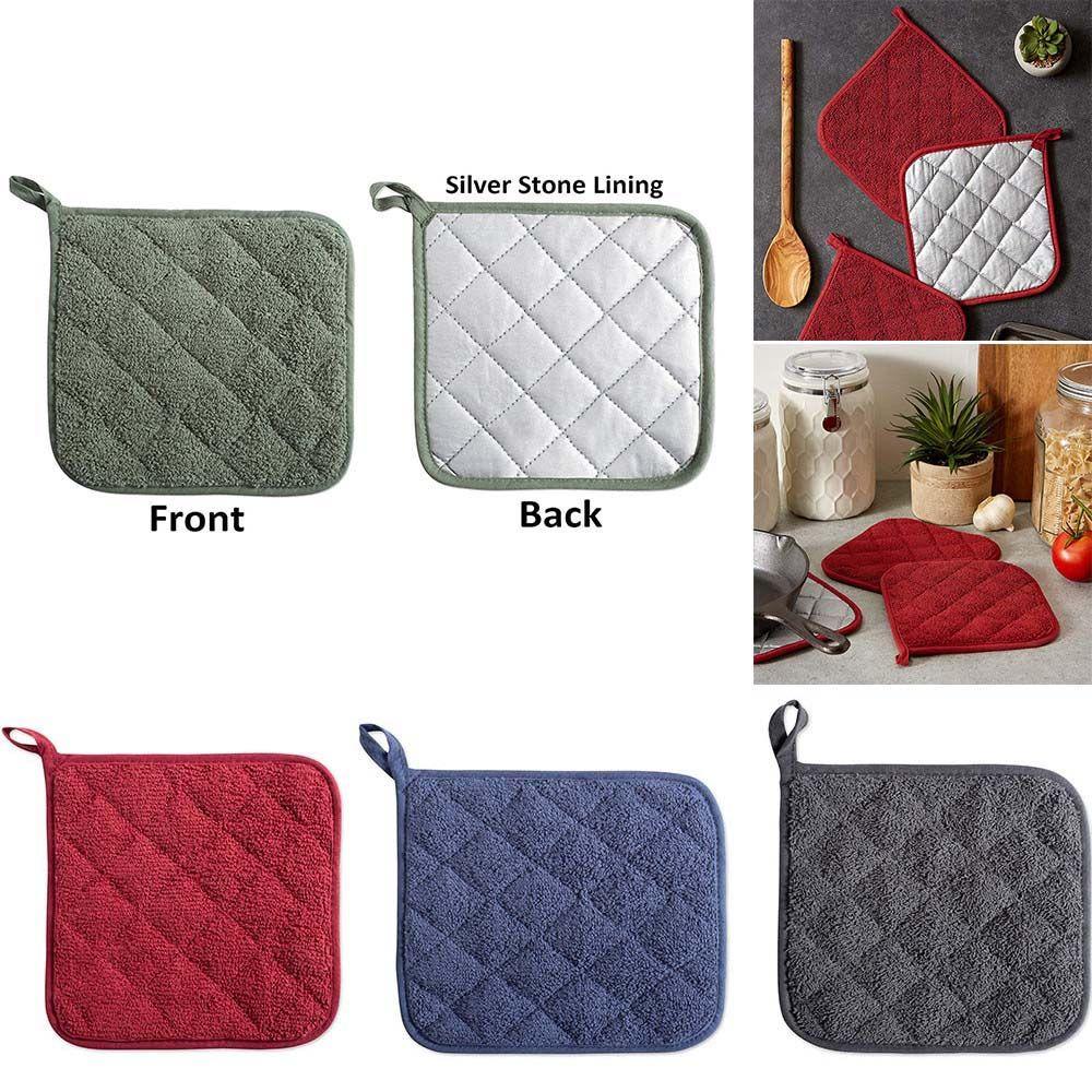 Washable with Hanging Loop Baking Accessories Heat Resistant Pot holders Plate mat Coaster Placemat