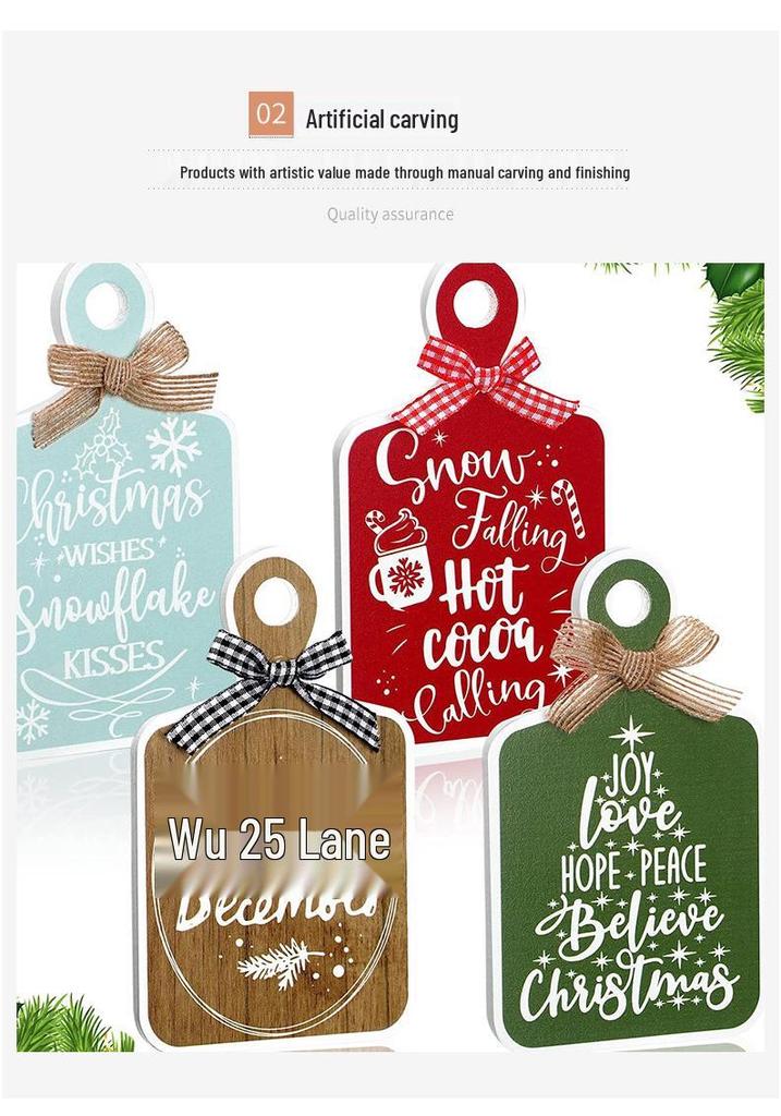 Heart-Shaped Wooden Hanging Sign - Home Decoration Pendant & Creative Message Board
