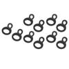 10PCS O Type Anchor Hooks Black Stainless Steel Tie Down Strapping Rings for Trailer Bike Truck
