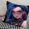 J-Jinx Анимированный Игровой Персонаж Наволочка Квадратная Подушка Спальня Диван Досуг Комфорт Подушка Автомобиль Гостиная Украшение Дома