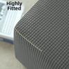 Solid Color Square Stool Cover Velvet Footstool Case New Pouf Stool Cover  Living Room