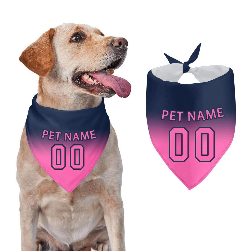Personalized Dog Bandana With Name Number Custom Dog Bandana Pet Scarf For Puppy Small Medium Cats