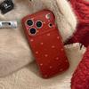 Ретро бордовый чехол для телефона с бантом для iPhone 16, iPhone 17, iPhone 17 Pro Max