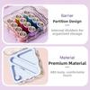 Portable Mini Sewing Box Set Partitioned Magnetic Needle Thread Box Hand Sewing Tool Kit  Family