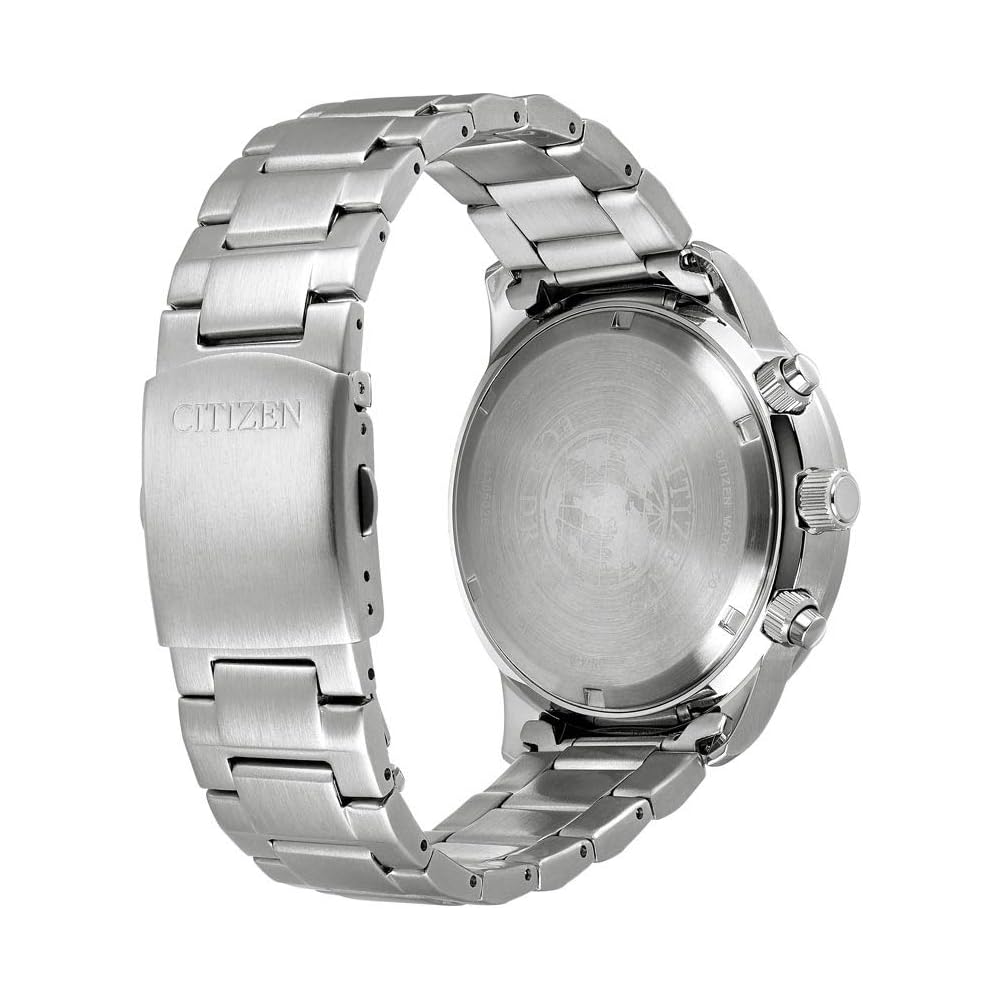 Citizen Eco-Drive Chronograph Silver Stainless Steel 10 Bar Water Resistant Men's Watch CA0690-88L