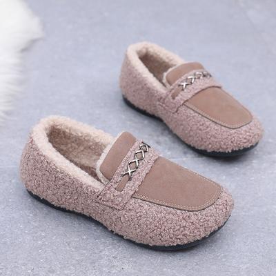 Женские зимние теплые мягкие тапочки, легкие домашние туфли из пеноматериала с эффектом памяти, удобные мокасины с флисовой подкладкой, для ходьбы в помещении и на открытом воздухе для женщин
