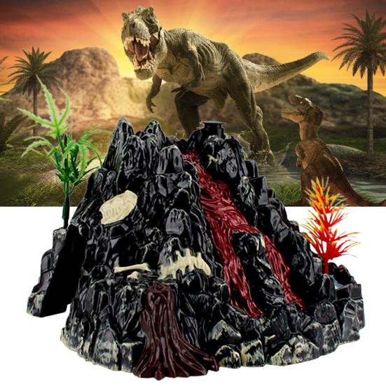 Volcano Eruption Simulation Sound Light Spray Children Model Toy Desktop Ornament