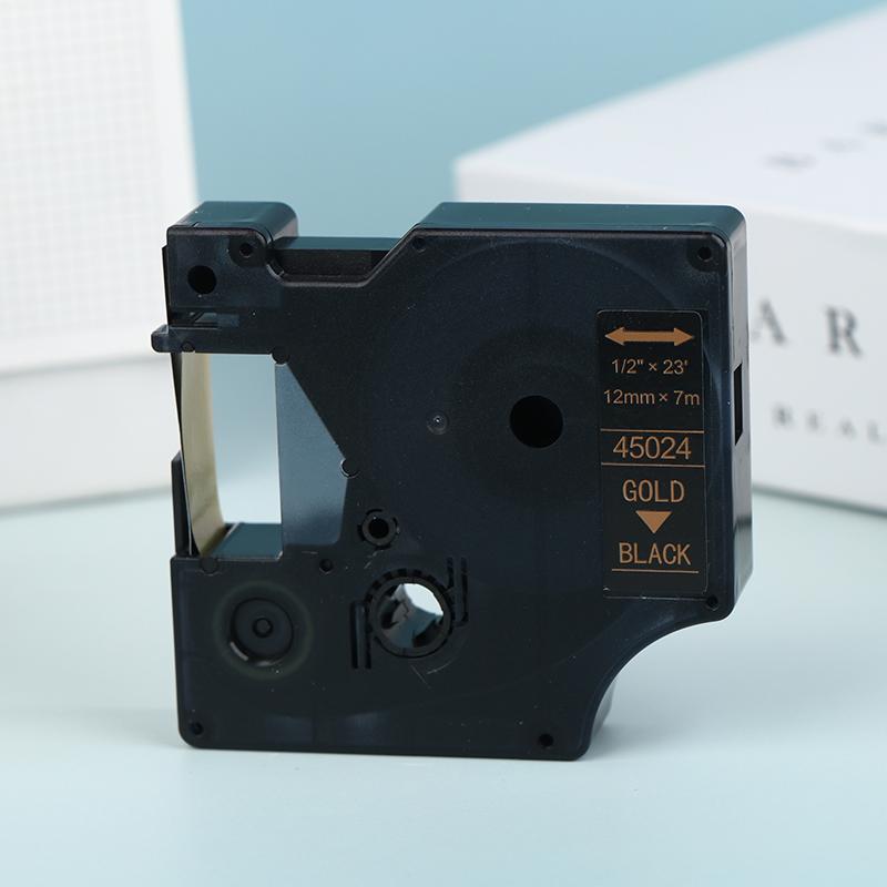 Многоцветные ленты для принтера этикеток Самоклеящиеся этикетки Водонепроницаемые и устойчивые к царапинам D1 6/9/12/19/24 мм