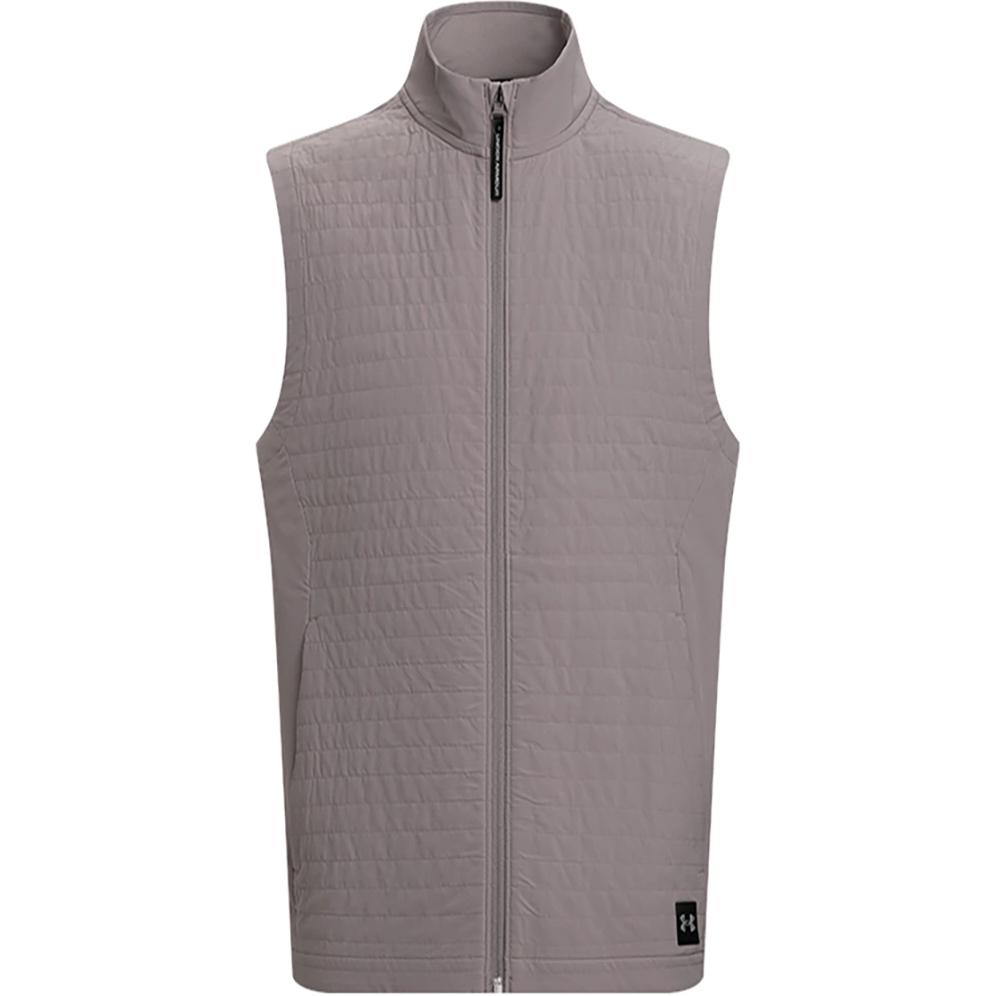 Under Armour Жилет утепленный флисовый Drive Pro Storm, легкий, мужской, жилет Fatigue-Gray 1387120-015